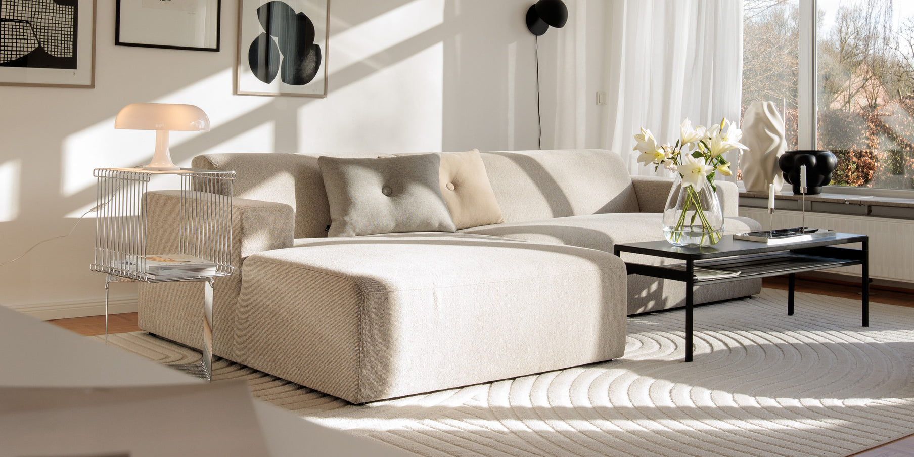 Bank Moa By SIDDE - Scandinavische woonkamer - split-level huis Bank Moa By SIDDE - Scandinavische woonkamer - split-level huis