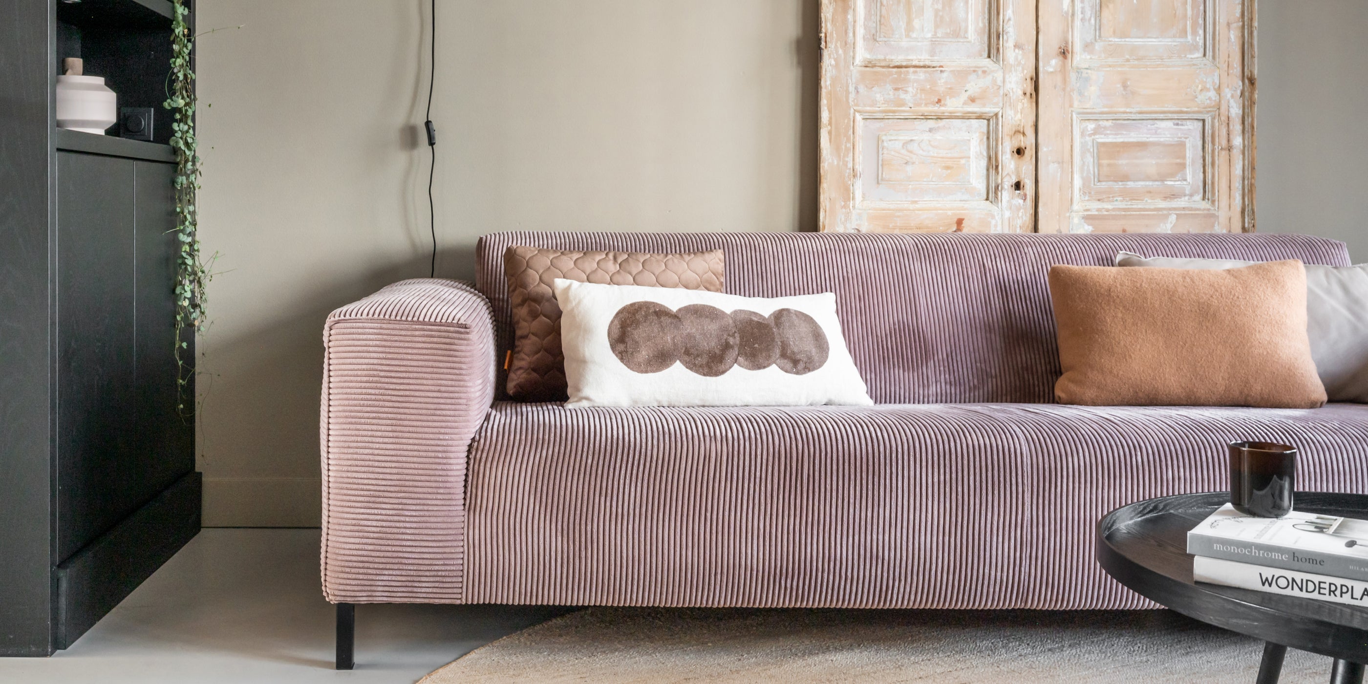 Bank Remus By SIDDE - rechte bank ribstof - kleur in huis